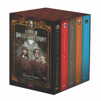 Hardcover A Series of Unfortunate Events #5-9 Netflix Tie-In Box Set Book