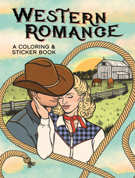 Paperback Western Romance: A Coloring & Sticker Book