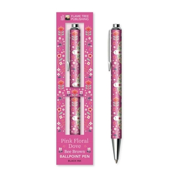 Misc. Bee Brown: Pink Dove Boxed Decorative Ballpoint Pen Book