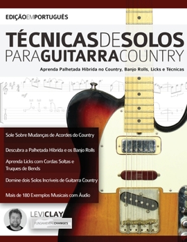 Paperback Te&#769;cnicas de Solos Para Guitarra Country [Portuguese] Book