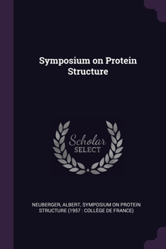 Paperback Symposium on Protein Structure Book