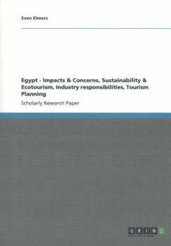 Paperback Egypt - Impacts & Concerns, Sustainability & Ecotourism, Industry responsibilities, Tourism Planning Book