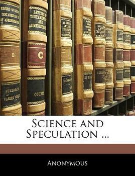 Paperback Science and Speculation ... Book