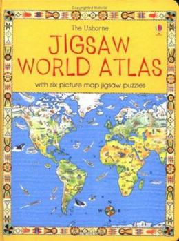 Paperback The Usborne Jigsaw World Atlas Book