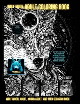 Paperback Wolf Moon Adult Coloring Book