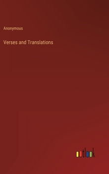 Hardcover Verses and Translations Book