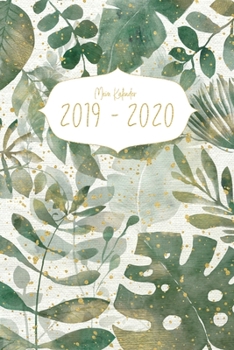 Mein Kalender 2019 - 2020: minimalistischer Jahreskalender - akademischer Kalender - Juli 2019 bis inkl. Juli 2020 - 1 Seite pro Woche - Aquarell Einhorn - schwarz/wei�es Innendesign - 110 Seiten- 6 x