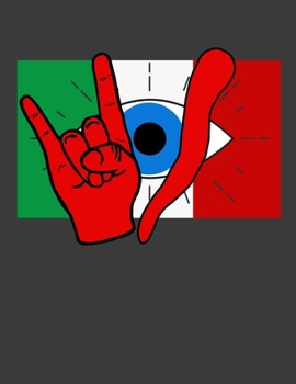 Paperback Italian Evil Eye il Malocchio Maloik Malocchio Notebook: College Ruled Lined Blank Journal Sketchbook Doodling Notes Planner Diary Book