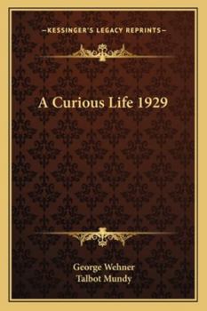 Paperback A Curious Life 1929 Book