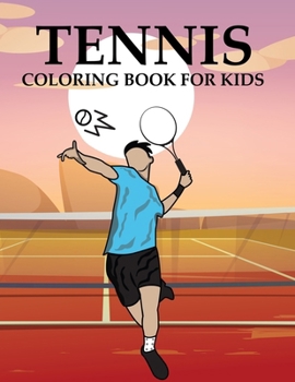 Paperback Tennis Coloring Book For Kids Book