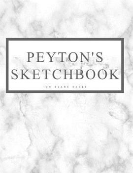 Paperback Peyton's Sketchbook: Personalized Marble Sketchbook with Name: 120 Pages Book