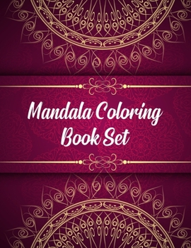 Paperback Mandala Coloring Book Set: Mandala Coloring Books For Adults, Mandala Coloring Book Set. 50 Story Paper Pages. 8.5 in x 11 in Cover. Book