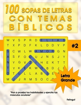Paperback 100 Sopas de letras con temas bíblicos [Spanish] Book