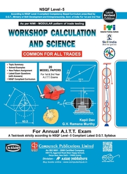 Paperback Workshop Cal. & Sc. (Common For All Tr.) (Nsqf - 5 Modular) Book