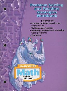 Paperback Harcourt Math Georgia Edition Problem Solving and Reading Strategies Workbook: Grade 4 Book