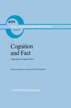 Hardcover Cognition and Fact: Materials on Ludwik Fleck Book