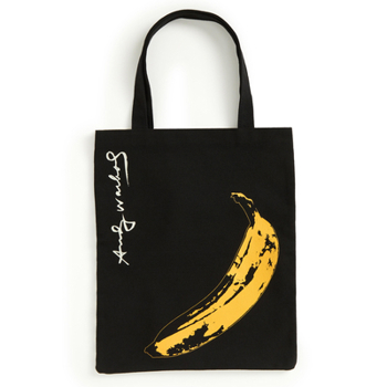 Misc. Warhol Banana Canvas Tote Bag - Black Book