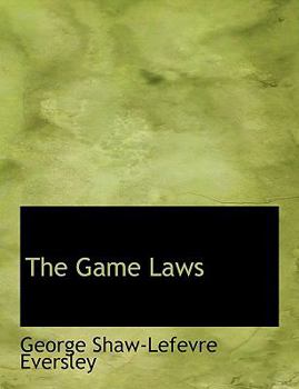 Paperback The Game Laws [Large Print] Book