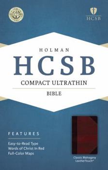 Imitation Leather Compact Ultrathin Bible-HCSB Book