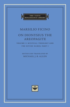 Hardcover On Dionysius the Areopagite Book