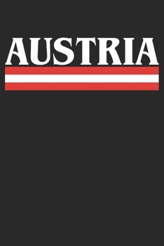 Paperback Notebook: Austria Gift Dot Grid 6x9 120 Pages Book