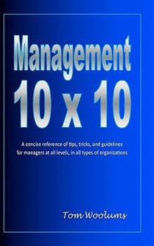 Paperback Management 10 x 10 Book