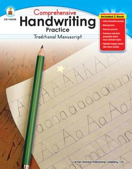 Paperback Comprehensive Handwriting Practice: Traditional Manuscript, Grades K - 1 Book