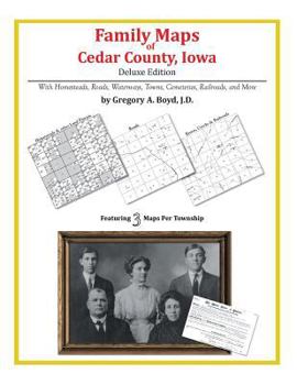 Paperback Family Maps of Cedar County, Iowa Book