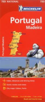Loose Leaf Michelin Portugal, Madeira Road and Tourist Map Book