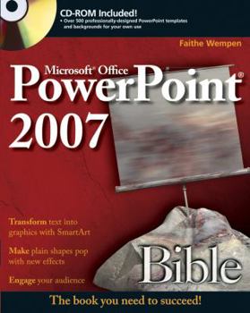 Paperback Microsoft Office PowerPoint 2007 Bible [With CDROM] Book