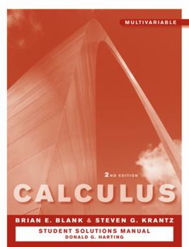 Paperback Student Solutions Manual to Accompany Calculus: Multivariable 2e Book