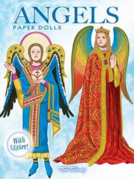 Paperback Angels Paper Dolls: With Glitter! Book