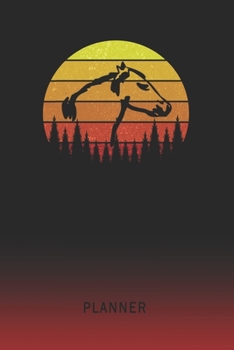 Planner: Molimen Horse Head 2 Year Weekly Planner 2020 - 2022 Retro Vintage Sunset Cover January 20 - December 21 Planning Organizer Writing Notebook Productive Datebook Calendar Schedule Plan Days, S