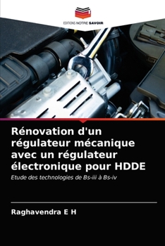 Paperback Rénovation d'un régulateur mécanique avec un régulateur électronique pour HDDE [French] Book