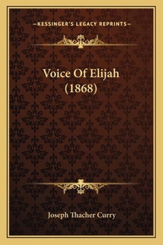 Paperback Voice Of Elijah (1868) Book