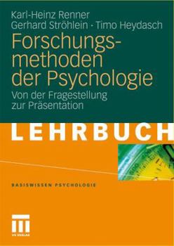 Paperback Forschungsmethoden Der Psychologie: Von Der Fragestellung Zur Präsentation [German] Book