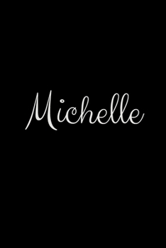 Michelle: notebook with the name on the cover, elegant, discreet, official notebook for notes
