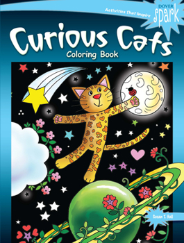 Paperback Spark Curious Cats Coloring Book