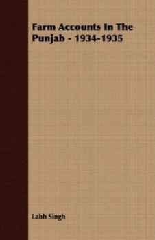 Paperback Farm Accounts in the Punjab - 1934-1935 Book