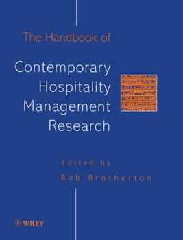 Hardcover Contemporary Hospitality Management Research Book