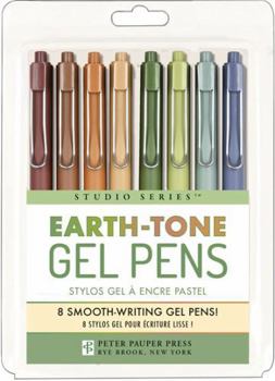 Accessory Earth-Tone Gel Pens - 8 Smooth Writing Pens Book