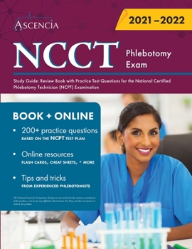 Paperback NCCT Phlebotomy Exam Study Guide: Review Book with Practice Test Questions for the National Certified Phlebotomy Technician (NCPT) Examination Book