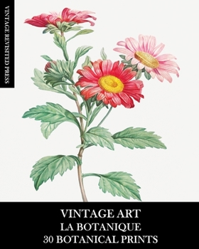 Paperback Vintage Art: La Botanique: 30 Botanical Prints for Framing, Collage, Decoupage and Junk Journals Book