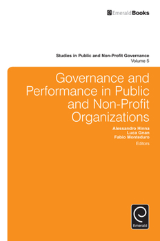 Hardcover Governance and Performance in Public and Non-Profit Organizations Book