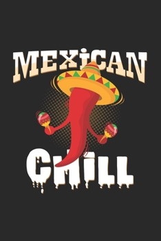 Mexican chill: 6x9 Chili Pepper | blank with numbers paper | notebook | notes