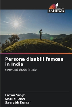 Paperback Persone disabili famose in India [Italian] Book