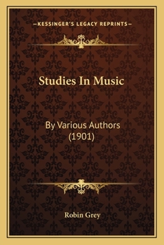 Paperback Studies In Music: By Various Authors (1901) Book