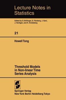 Paperback Threshold Models in Non-Linear Time Series Analysis Book