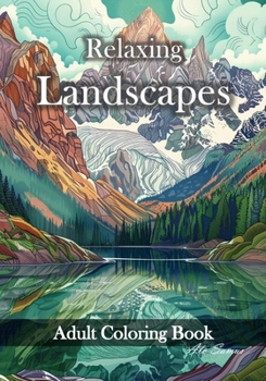 Paperback Relaxing landscapes adult coloring book: Mindfulness, Stress relief an Relaxation ilustration for Teen, Adults and Seniors. Book