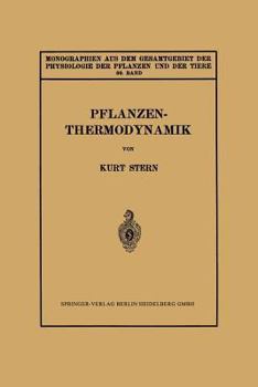 Paperback Pflanzenthermodynamik [German] Book